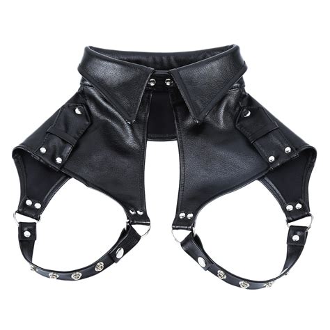 Leather Chest Strap Leather Bodysuit - CJdropshipping