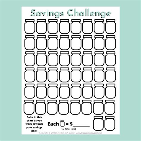 Savings Tracker Printable Pdf