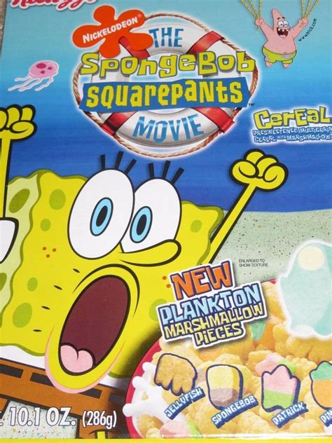 Kellogg S Spongebob Squarepants Movie Cereal Box Plankton