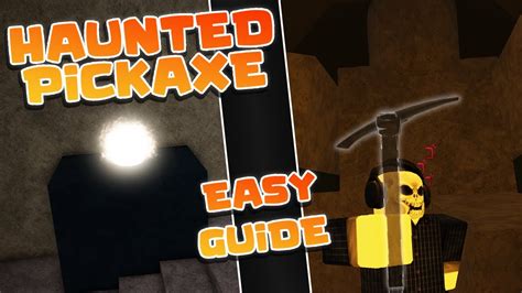 How To Get Haunted Pickaxe Refinery Caves Limited Pickaxe Youtube