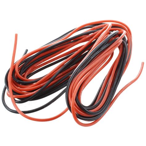 Bmby 2x 3m 20 Gauge Awg Silicone Rubber Wire Cable Red Black Flexible In Wires And Cables From