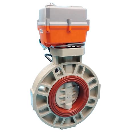 Dn65 Dc24v Upvc Epdm Ss410 Shaft Modulating Motorized Butterfly Valve China Pn10 Three Way