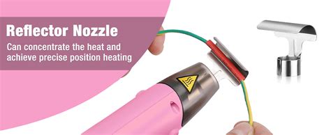 WORKPRO Heat Gun 400W Mini Hot Air Gun With Reflector Nozzle 2 Temp Settings 482 250 842