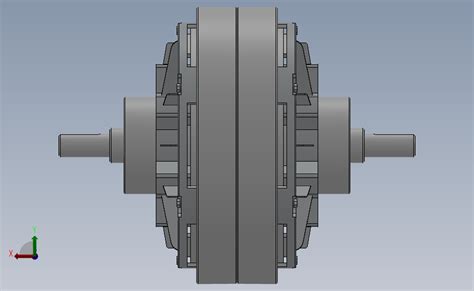 Zkb型双出轴、止口支撑、风扇冷却磁粉离合器[zkb 3an] Solidworks 2018 模型图纸下载 懒石网