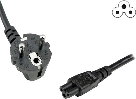 FSKE 1 5M Cable Alimentation PC Tripolaire CEE7 Schuko Vers IEC 320 C5