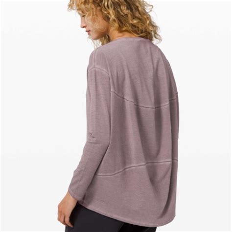 Lululemon Athletica Tops Lululemon Back In Action Long Sleeve Fade