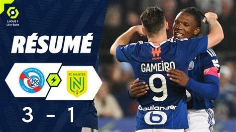 RC STRASBOURG ALSACE FC NANTES 3 1 RÉSUMÉ RCSA FCN STRASBOURG