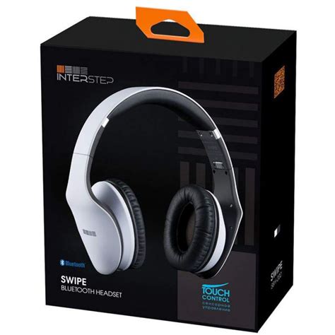 Компьютерные беспроводные наушники Interstep SBH-200 Swipe White с ...