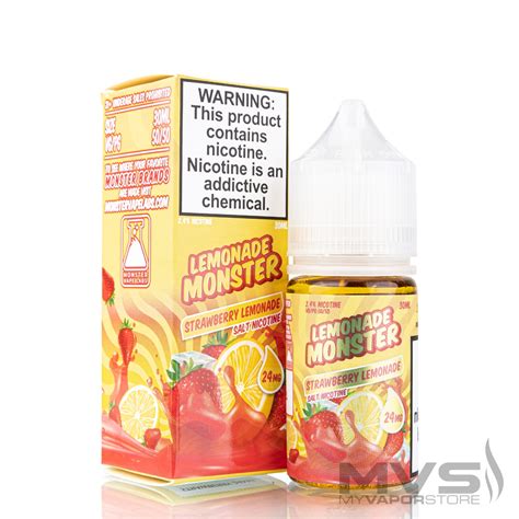 Strawberry Lemonade By Lemonade Monster Nic Salt 30ml