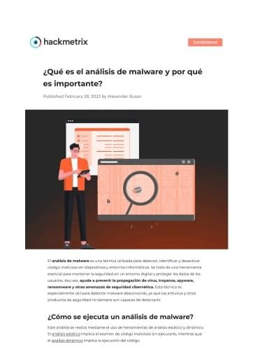 Qu Es El An Lisis Del Malware Y Por Qu Es Importante