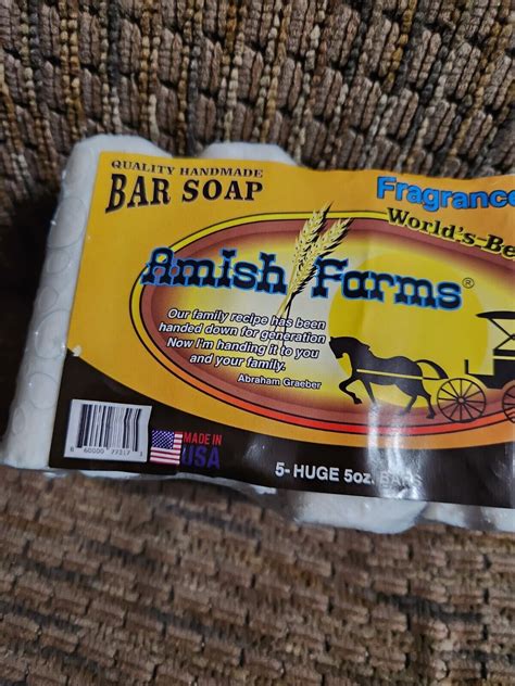 Amish Farm Bar Soap Fragrance Free Unscented Huge Bars Oz Each Made