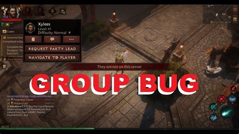 Diablo Immortal Join Group Bug Youtube