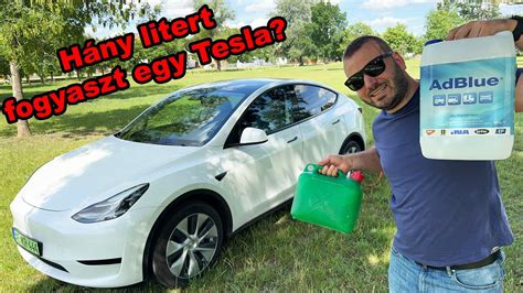 Hány LITERT FOGYASZT egy TESLA MODEL Y I Tesla Model Y RWD teszt I E