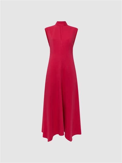 Reiss Livvy Open Back Midi Dress Reiss Rest Of Europe