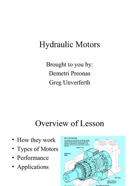 Hydraulic Motors | PDF