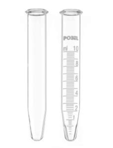 Tubos de Centrífuga forma Cónica con Reborde Vidrio AR Química