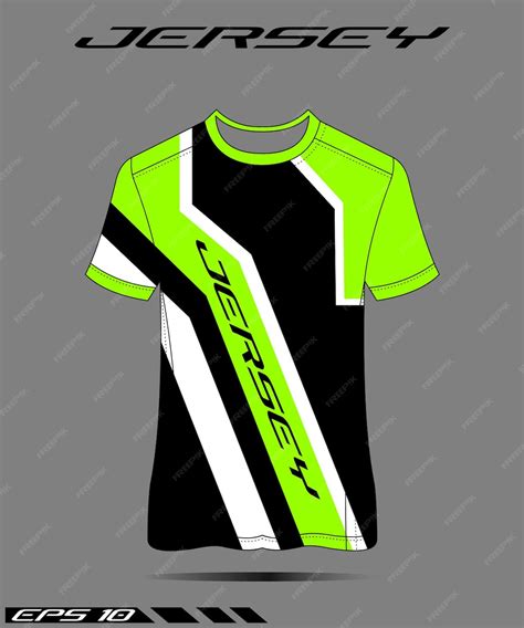 Premium Vector Blue And Green Gradient Sport Jersey