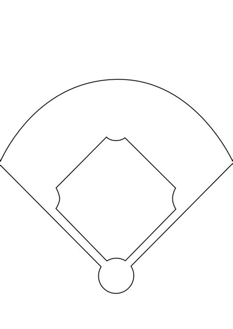 Free Printable Baseball Field Coloring Pages