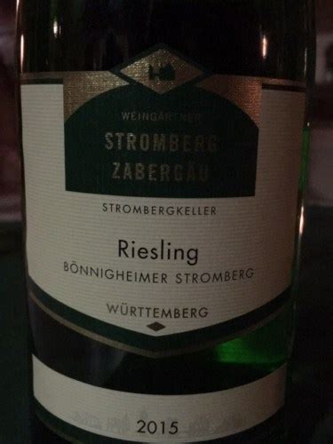 Weing Rtner Stromberg Zaberg U B Nnigheimer Stromberg Riesling Vivino