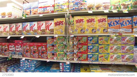 Grocery Store Cereal Stock video footage | 2753080