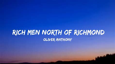 Oliver Anthony Rich Men North Of Richmond Lyrics Youtube