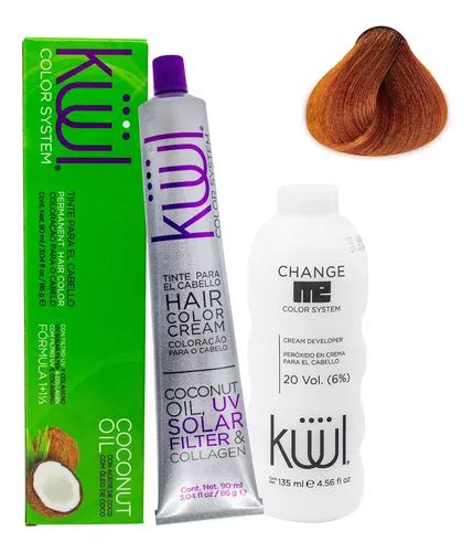 Kit Tinte De Cabello Kuul 90 Ml Naturales Peroxido 20 Vol