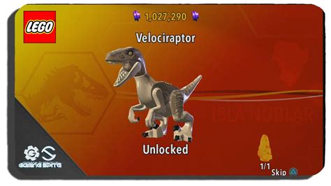 Lego Jurassic World How To Unlock Velociraptor Dinosaur Character