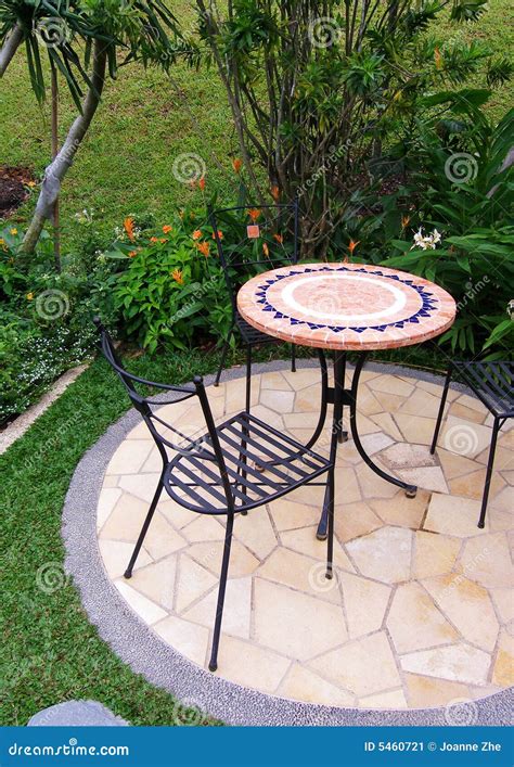 Outdoor Garden Patio Furniture Stock Image - Image: 5460721