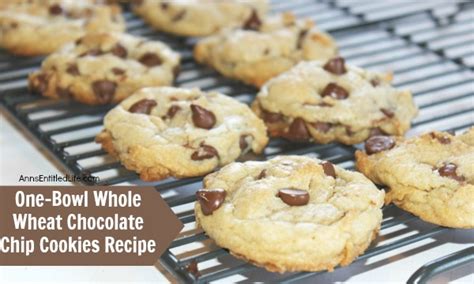 One Bowl Whole Wheat Chocolate Chip Cookies Recipe