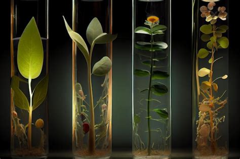 Premium Ai Image Scientists Use Test Tube To Study Plants