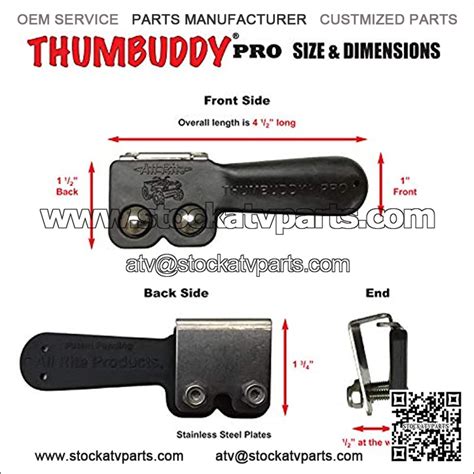 Thumbuddy Pro ATV Throttle Extender Model TB2 We Produce