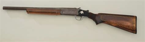 J Stevens Made Springfield 12 Gauge Single Shot Shotgun Made About 1950s With That Period Inlaid Bra