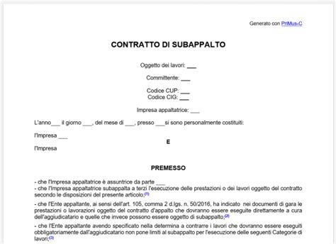 Fac Simile Contratto Di Subappalto Edilizia Reverse Charge Hot Sex