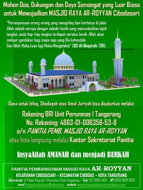 Detail Contoh Banner Pembangunan Masjid Koleksi Nomer 49