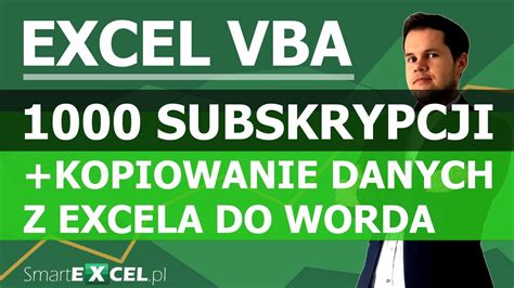 Kopiowanie Danych Z Excela Do Worda Za Pomoc Vba Youtube