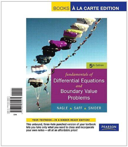 Fundamentals Of Differential Equations With Boundary Value Problems Interactive Differential