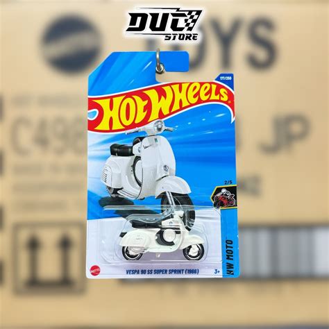 Ducstore Model Car JBB07 Hot Wheels Vespa 90 SS Super Sprint 1966 Basic J Case 2025 Shopee
