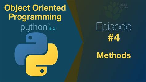 Belajar Python Oop 04 Methods Youtube