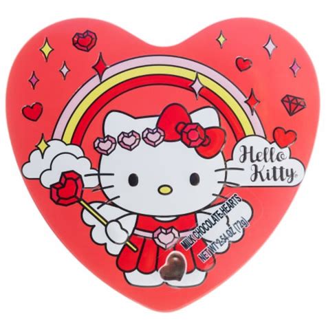 Hello Kitty Heart Tin With Chocolate Valentine Candy, 12 pc - Kroger