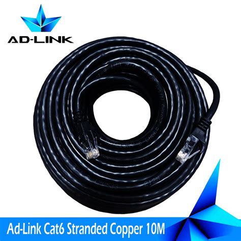 Ad Link 10m Stranded Cat6e Ethernet Lan Cable Pure Copper Black Shopee Malaysia