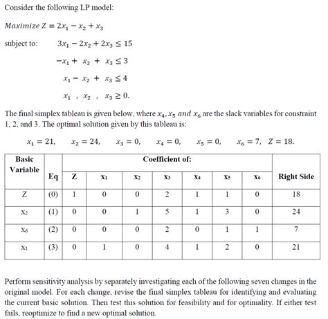 Consider The Following Lp Model Maximize Z 2x1