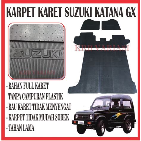 Jual Karpet Karet Lantai Mobil Suzuki Katana Gx Set Fullset Karpet