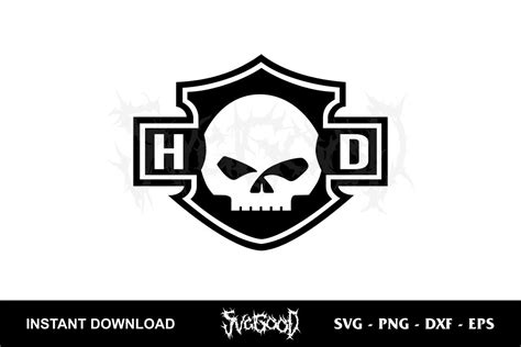 Harley Davidson Logo Skull Svg Svggood