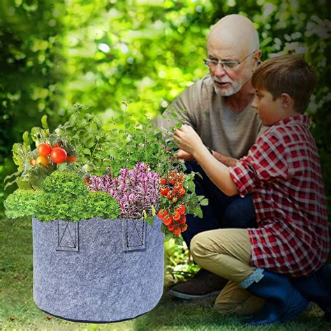 Coollooc Gallon Plant Grow Bags, Thickened Nonwoven Plant Grow Bags