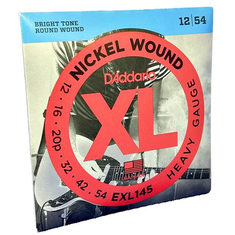 Jogo De Cordas Para Guitarra Nickel Wound Linha EXL Daddario Origi