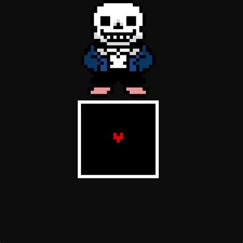 Sans battle pixel art