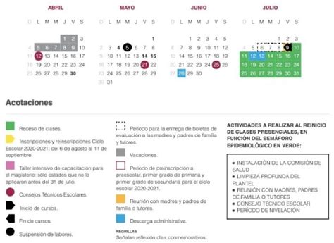 Calendario Escolar Sep 2020 2021 ¿tendrá Cambios N