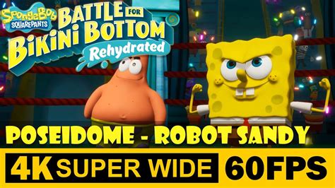 Poseidome Boss Robot Sandy Spongebob Squarepants Battle For Bikini