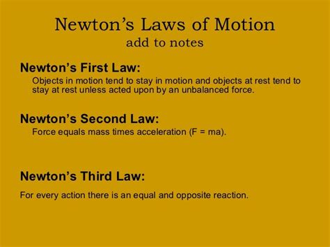 Newton's Laws of Motion - KFonteix SRSD Science