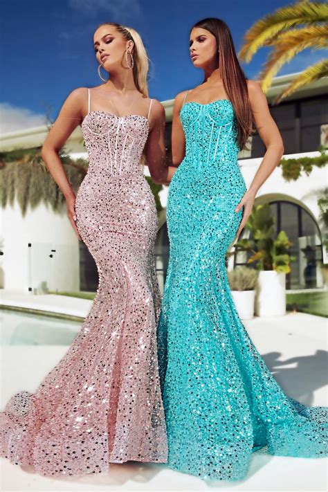 Portia And Scarlett Long Corset Prom Dress Ps23061 Terry Costa